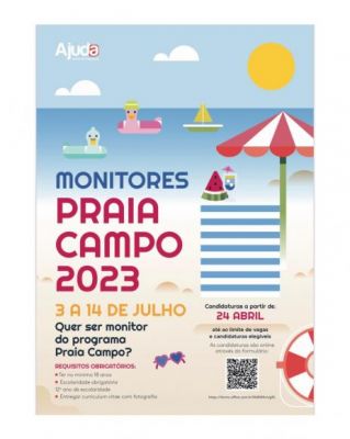 Quer ser monitor na Praia Campo Infância 2023?