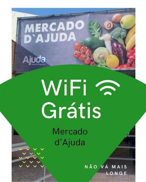 Wi-Fi gratuito no Mercado d'Ajuda