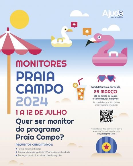 Quer ser monitor da praia-campo 2024?