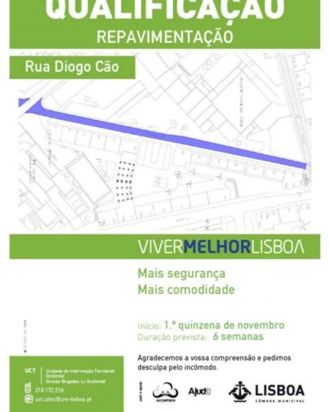 Repavimentação da Rua Diogo Cão