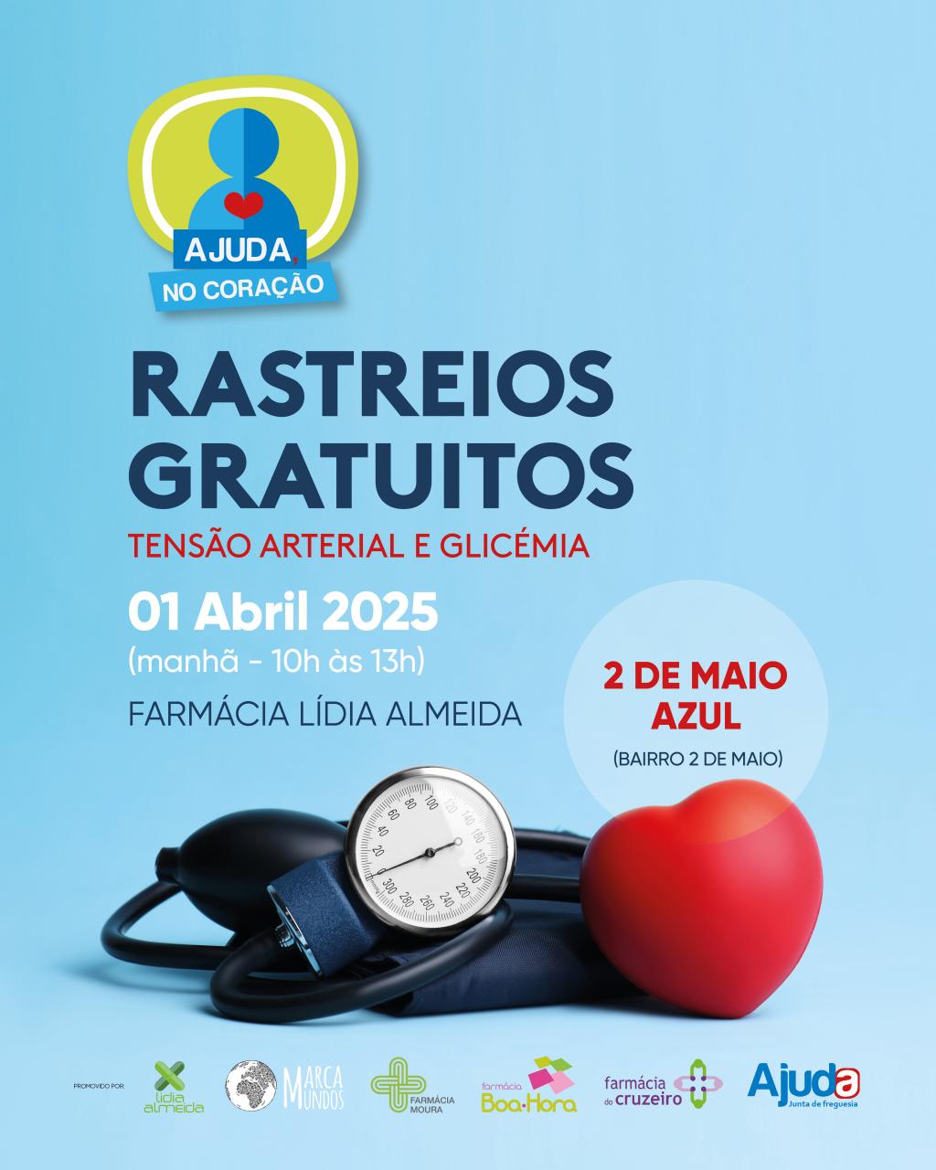 Rastreio de Tensão Arterial e Glicemia