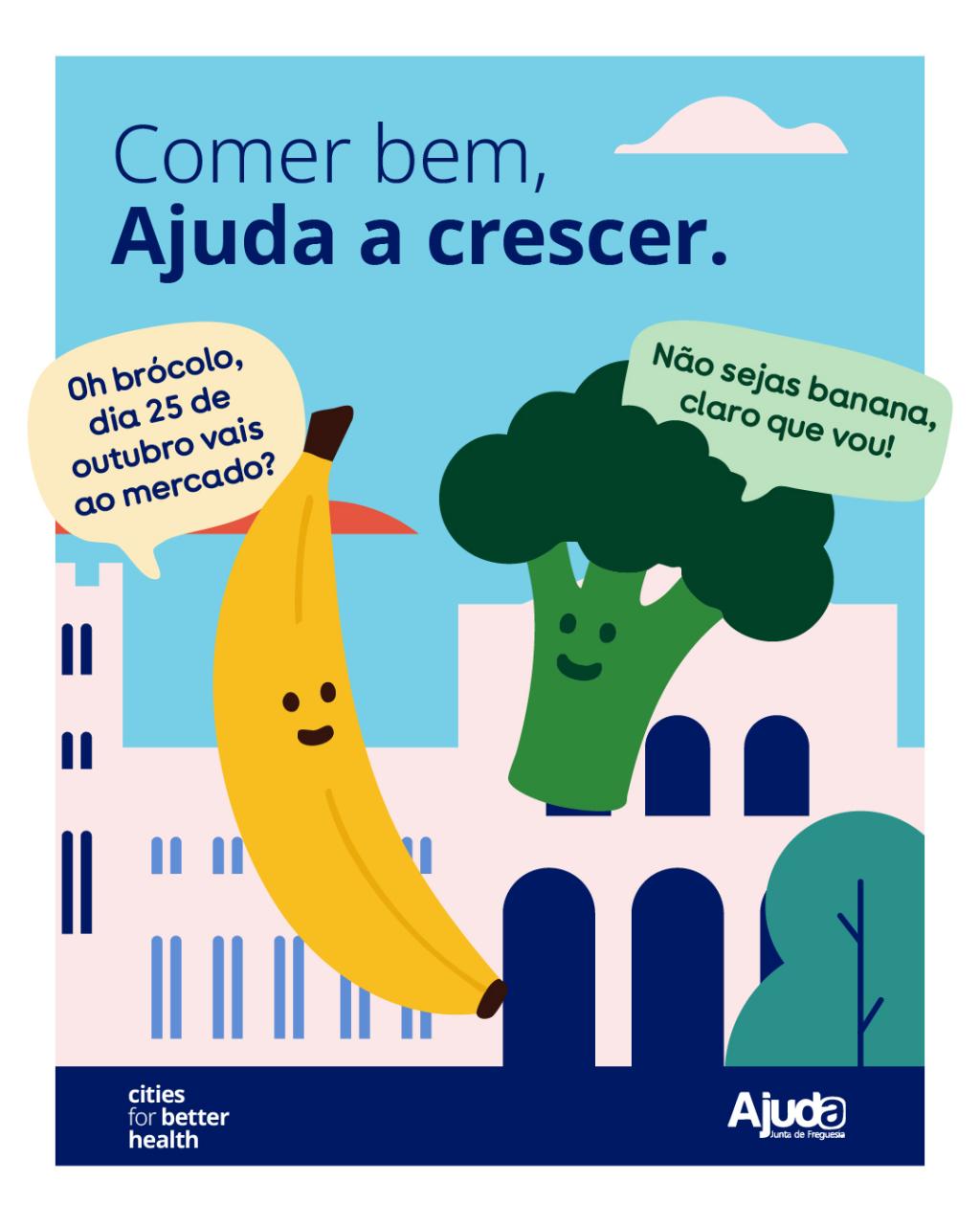 Comer bem, Ajuda a crescer | Cities for better health