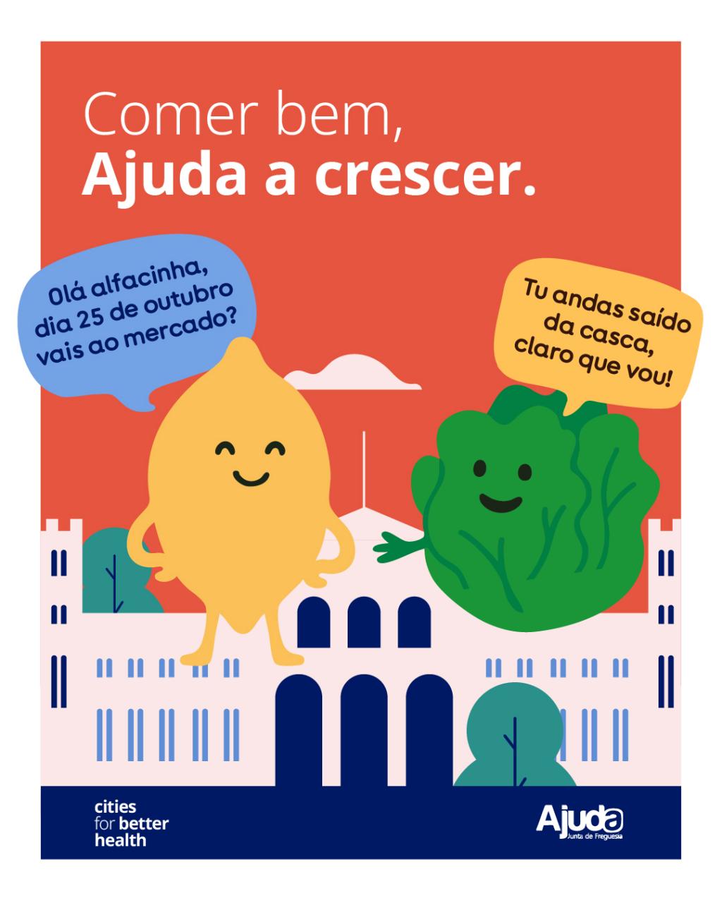 Comer bem, Ajuda a crescer | Cities for better health